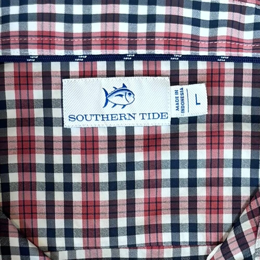 Southern Tide Brrr Intercoastal Shirt Performance Stretch Plaid Mens Size Large - Picture 3 of 10